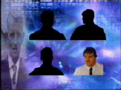Ulster Television graphic featuring four suspects - witness Paul Hosking depicted bottom right.